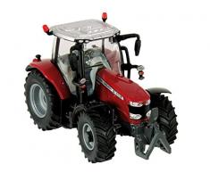 TOMY BRITAINS - Véhicule de Collection, Tracteur Massey Ferguson 6718S 1 pour Adultes 43235, Tracteur Agricole, Modèle à lEchelle 1/32, Réplique Adaptée aux Enfants de 3 ans+, Rouge