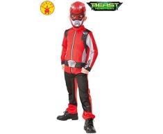 Rubies- Power Rangers déguisement, Garçon, I-300545L, Rouge, L