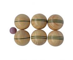 Traditional Garden Games - TGG127 - Jouet Boule en Bois - 6,5/3 cm