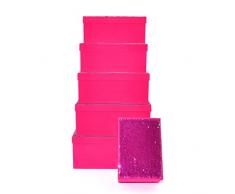 Gifts 4 All Occasions Limited SHATCHI-1305 Lot de 6 boîtes de rangement pour décoration dintérieur 11687