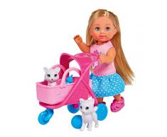 Simba Love Cat Buggy EVI 12CM Poussette + 2 Chats, 105733348