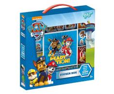 Kit Créatif - Pat Patrouille - Sticker Box 12R+2S+Bookl - Boîte dautocollants Plus de 1000 avec Carnet -