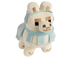 JINX- Minecraft Happy Explorer Llama Plush-White/Baby Blue Peluche, JX75301, Coloris Assortis