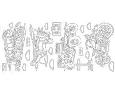 Personal Impressions 1.4891 Autocollants Multicolore