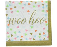 Amscan International Serviette de Table 701926 Boisson Mdct-printedbn MD CT Confetti Fun