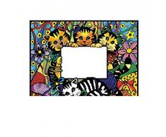 Cadre Photo Colorvelvet « Chatons » 37 x 28 cm (Multicolore)