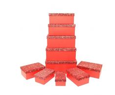 Gifts 11679 Lot de 4 boîtes de rangement pour couvercles Shatchi All Occasions Limited