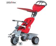 SMARTRIKE Tricycle évolutif 4 en 1 crème, 8757AM, Rouge Cerise