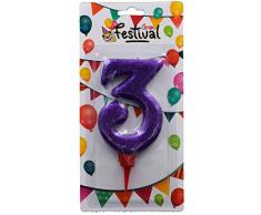 Grand Festival Bougie dAnniversaire Coloris Assortis (1)