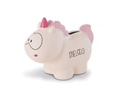 NICI 42503 Tirelire en Forme de Licorne Theodor Jaune 7,5 x 12 x 16,5 cm