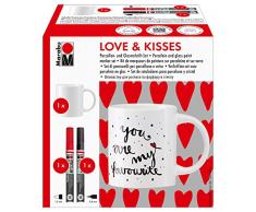 Marabu 123000000102 – Ensemble de Tasses Love & Kisses