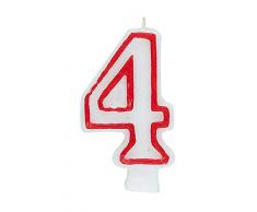 Unique Party - 360-4 - Bougie dAnniversaire Numéro 4