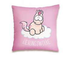 NICI 41883 Theodor and Friends Coussin en Coton Wolke préférés, 37 x 37 cm