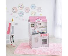 Teamson Kids- Ariel Wonderland Jouer à la Cuisine, TD-12515P, Rose/Gris