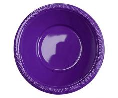 Amscan International 552286–25 Plastique solide Bol, Violet, 355 ml