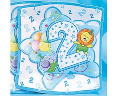 Givi Itali 19 cm Minimum 2 bébé garçon Assiettes Carrées (Lot de 10)