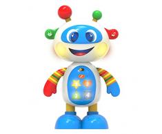 Ouaps - Robot Interactif Hoopy pour Tout Petit - 3 Modes de Jeu Dapprentissage - Danse, Chante et Bouge - Dès 9 mois - Jouet Maternelle
