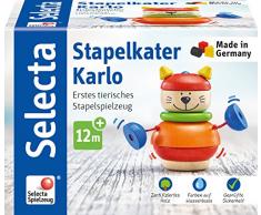 Selecta 62042 empilable Pat Hibulaire, Jouet empilable en Bois, 10 cm