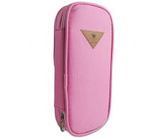 Katara 1800 Trousse à Crayons Rangement de Stylos, Fineliners - Étui à Crayons pour École / Bureau - Jaune Fluorescent