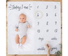 Ginger Ray Tapis de couverture en tissu blanc pour bébé