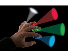 Ptit Clown- Décoration - Bague - Projecteur - Lumineuse - Blister de 4, Unisex-Adult, 70048, Taille Unique