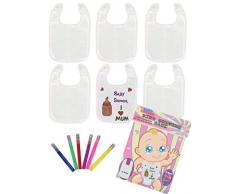 Alandra Bpwfa-4212 Baby Shower Bavoirs Dessin de jeu