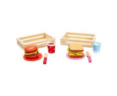 Legler Small Foot Company (Smb5V) - 5852 - Jeu DImitation - Cuisine - Hamburger Et Sandwich