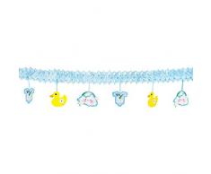 Boland BOL53203 Guirlande en papier bleu ciel pour bébé Taille unique