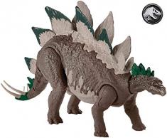 Jurassic World Grande figurine dinosaure Stegosaurus Double Attaque, coups de queue, de tête ou claquements de mâchoire, jouet pour enfant, GDL06