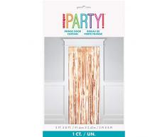 Unique Party 61925 61925 Rideau à franges Rose doré