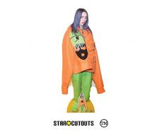 Star Cutouts CS814 Billie Eilish Découpe en carton grandeur nature avec mini plateau de table Multicolore Hauteur 163 cm