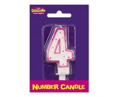 LExpression Factory Amzcap04 Numéro 4 Edge minimum Bougie, Rose