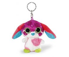 NICI - Porte-Clés Peluche Chien NICIdoos - Grands Yeux Brillants - Collection Sirup - Chien Bluffy Crazy - Taille 9 cm