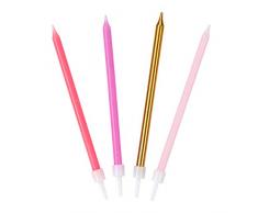 Talking Tables Lot de 16 bougies danniversaire Motif roses pour décorer votre gâteau et célébrer