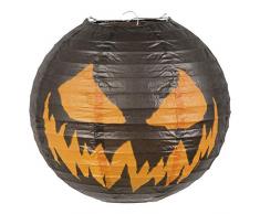 Boland BOL72305 Lanterne en Papier Citrouille terrifiante 25 cm