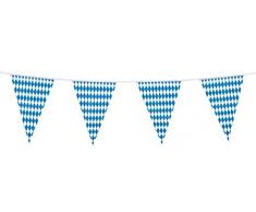 Boland 54217 Guirlande de fanions Bavaria fête de la bière, bleu/blanc