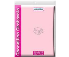 Sweet Party - Jupe Couvre-Jambes Rose PVC 426 x 74 H cm avec Ruban adhésif, MVT834