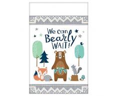 Amscan International 572164 Plastique Vaisselle, nappe en papier Bear-ly Attendre