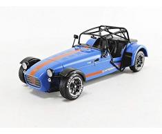 Solido S1801802-1:18 Caterham Academy 2014 Modèle Voiture Miniature de Collection, 1801802, Bleu/Orange