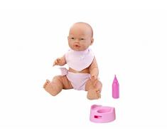 Rose Toys Bonhomme bébé avec Pipi et biberon Multicolore, 35 cm (0120)