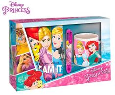 Kids Princesses Disney Quotidien + Stylo + Tasse 34 x 23 cm Multicolore (wd19339)