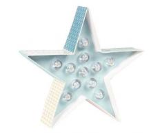 LA Nina – Kit de Construction Lampe étoile, 20.5 x 20.5 x 5 cm, Couleur Menthe (60401)