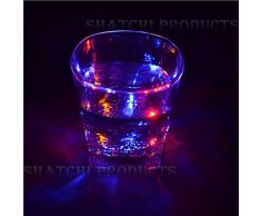 Gifts SHATCHI-1291 Shatchi Verre à vin avec LED clignotante pour enterrement de vie de jeune fille Multicolore