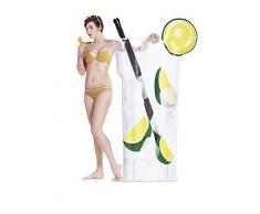 DIDAK- Matelas de Piscine Gonflable, 15504514KID, Blanc, 175 x 95 cm