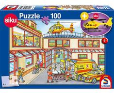 Schmidt Spiele 56352 Jeu de 100 hélicoptères pour Enfant avec hélicoptère Siku Multicolore