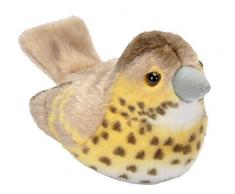 Wild Republic - 19497 - Oiseau en Peluche avec Ramage Original - Grive Musicienne