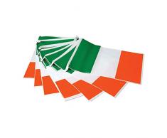Novelty-PG022B Bristol Novelty PG022B Guirlande Bunting Drapeau Irlandais, Vert/Blanc/Rouge, taille unique