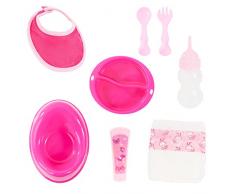 Bayer Design 79133AA Accessoires Pour Poupée Et Poupon - Ensemble Deluxe - Biberon, Bavoir, Pot, Couche, Tube, Assiette Avec Couvert