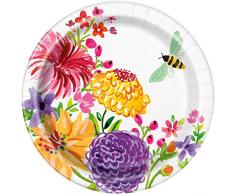 Unique Party- Assiette, 72654, Multicolore