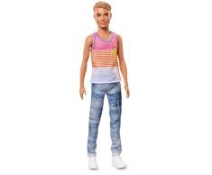 Barbie - FNH43 - Poupée - Ken Fashionistas - Rayures Estivales